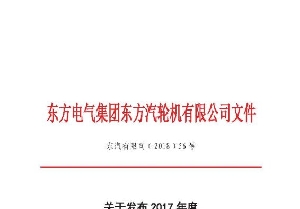 南通電站閥門(mén)榮獲東汽2017年度“供應(yīng)商質(zhì)量管理Q1獎(jiǎng)”